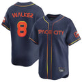 Choea H.Astros #8 Christian Walker Player Navy City Connect Home Limited Stitched Jerseys