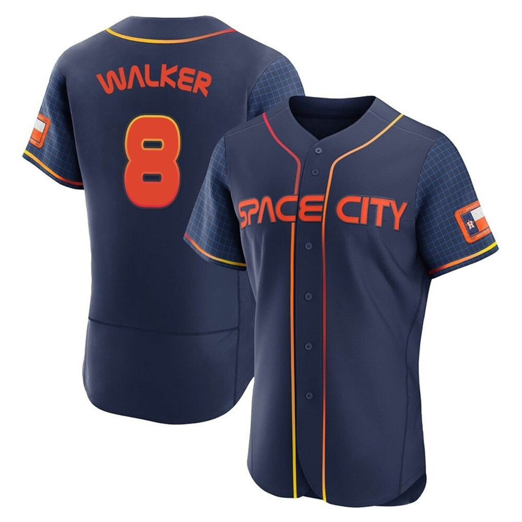 Choea H.Astros #8 Christian Walker Player Navy City Connect Limited Elite Home Stitched Jerseys