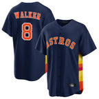 Choea H.Astros #8 Christian Walker Player Navy Home Game Stitched Jerseys