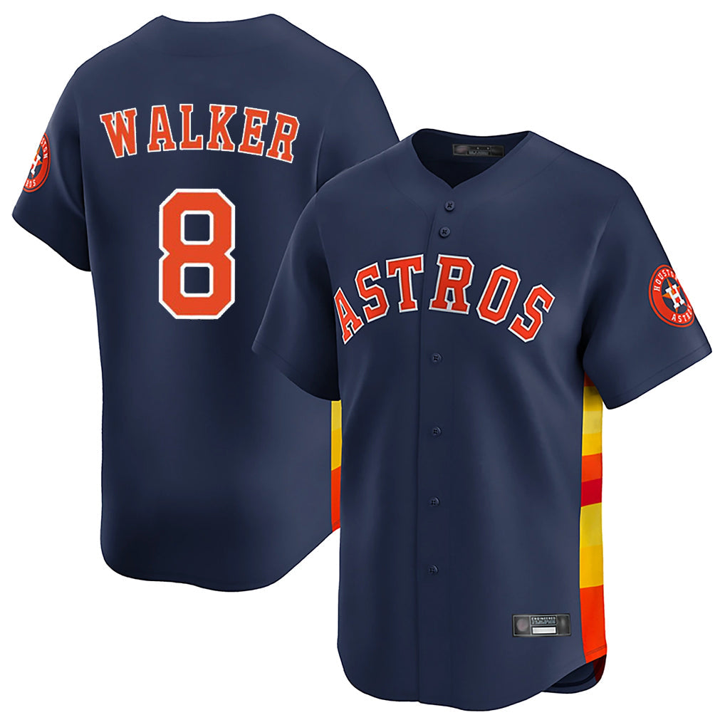 Choea H.Astros #8 Christian Walker Player Navy Home Limited Stitched Jerseys