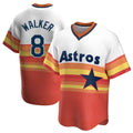Choea H.Astros #8 Christian Walker Player Rainbow Cooperstown Collection T-shirt Stitched Jerseys
