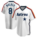 Choea H.Astros #8 Christian Walker Player White Cooperstown Collection T-shirt Stitched Jerseys
