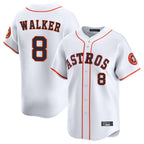 Choea H.Astros #8 Christian Walker Player White Home Limited Stitched Jerseys