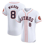 Choea H.Astros #8 Christian Walker Player White Limited Elite Home Stitched Jerseys
