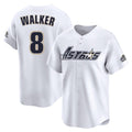 Choea H.Astros #8 Christian Walker Player White Throwback Cooperstown Collection Limited Stitched Jerseys