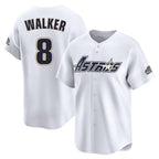 Choea H.Astros #8 Christian Walker Player White Throwback Cooperstown Collection Limited Stitched Jerseys