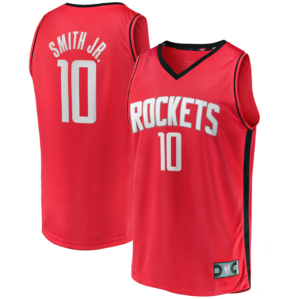 Choea H.Rockets H.Rockets #10 Jabari Smith Jr. Red Fast Break Replica Player Stitched Jerseys-Icon Edition