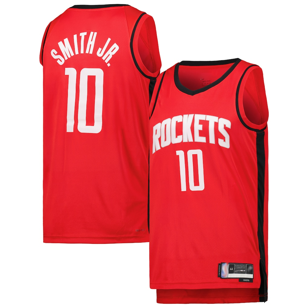Choea H.Rockets #10 Jabari Smith Jr. Red Swingman Stitched Jerseys-Icon Edition