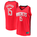 Choea H.Rockets #15 Reed Sheppard Red 2024 Draft Fast Break Player Stitched Jerseys-Icon Edition