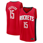 Choea H.Rockets #15 Reed Sheppard Red Fast Break Replica Stitched Jerseys-Icon Edition
