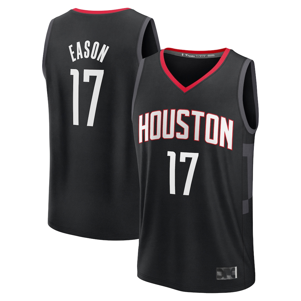 Choea H.Rockets #17 Tari Eason Black Fast Break Replica Player Stitched Jerseys-Statement Edition