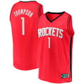 Choea H.Rockets #1 Amen Thompson Red Fast Break Replica Stitched Jerseys-Icon Edition