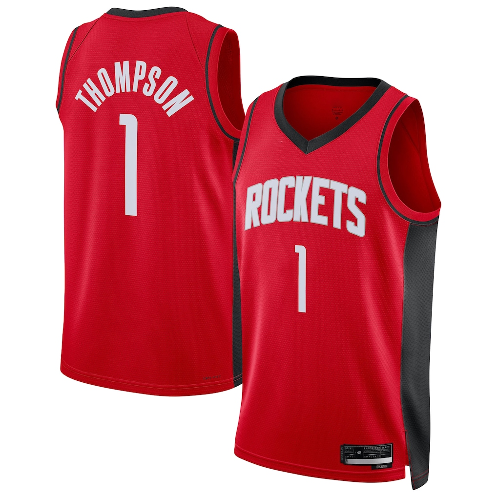 Choea H.Rockets #1 Amen Thompson Red Swingman Player Stitched Jerseys-Icon Edition