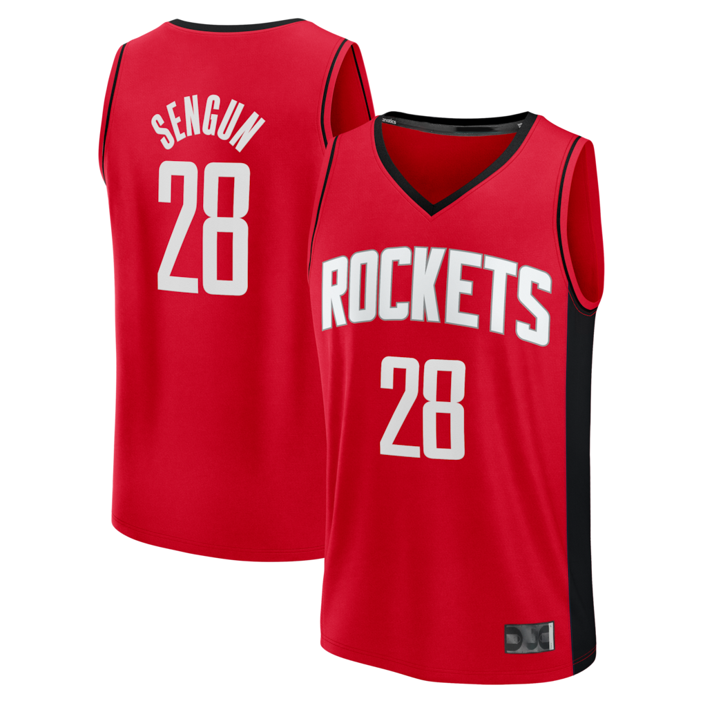 Choea H.Rockets #28 Alperen Sengun Red Fast Break Replica Stitched Jerseys-Icon Edition