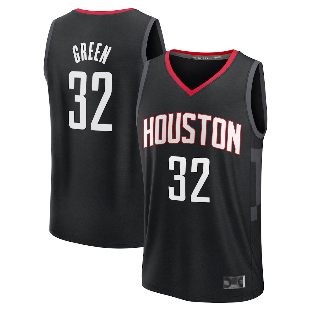 Choea H.Rockets #32 Jeff Green Black Fast Break Replica Player Stitched Jerseys-Statement Edition