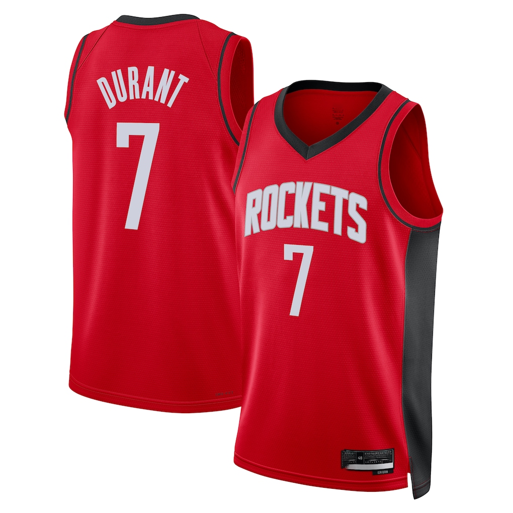 Choea H.Rockets #7 Kevin Durant Red Swingman Player Stitched Jerseys-Icon Edition