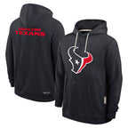 Choea H.Texans Navy Sideline Standard Home Dri-FIT Hoodie Blank Player Stitched Jerseys