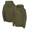 Choea H.Texans Olive Salute to Service Pullover Hoodies Limited Blank Player Stitched Jerseys