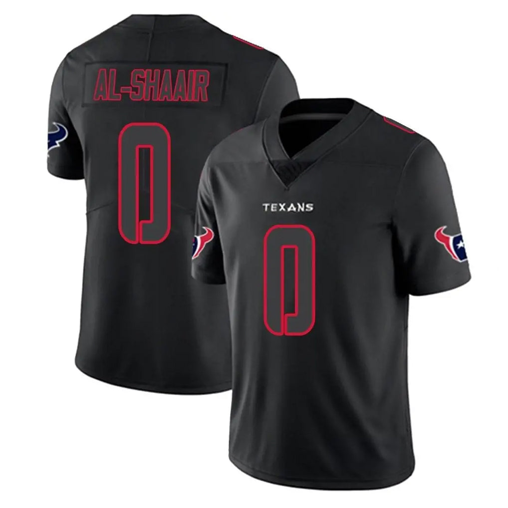 Choea H.Texans #0 Azeez Al-Shaair Player Black Impact Limited Game Stitched Jerseys