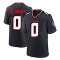 Choea H.Texans #0 Azeez Al-Shaair Player Navy Team Home Game Stitched Jerseys