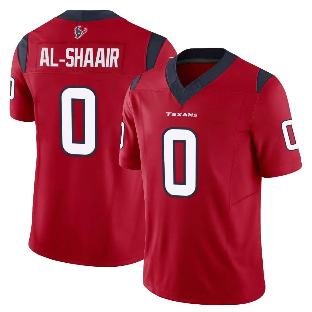 Choea H.Texans #0 Azeez Al-Shaair Player Red Limited Vapor F.U.S.E. Home Game Stitched Jerseys