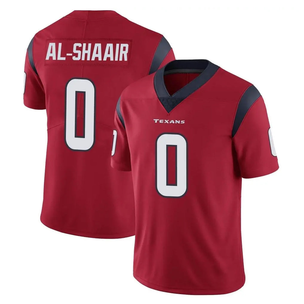 Choea H.Texans #0 Azeez Al-Shaair Player Red Limited Vapor Untouchable Home Game Stitched Jerseys