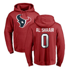 Choea H.Texans #0 Azeez Al-Shaair Player Red Pro Line Pullover Hoodie Limited Game Stitched Jerseys