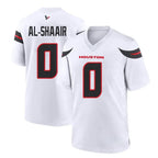 Choea H.Texans #0 Azeez Al-Shaair Player White Home Game Stitched Jerseys