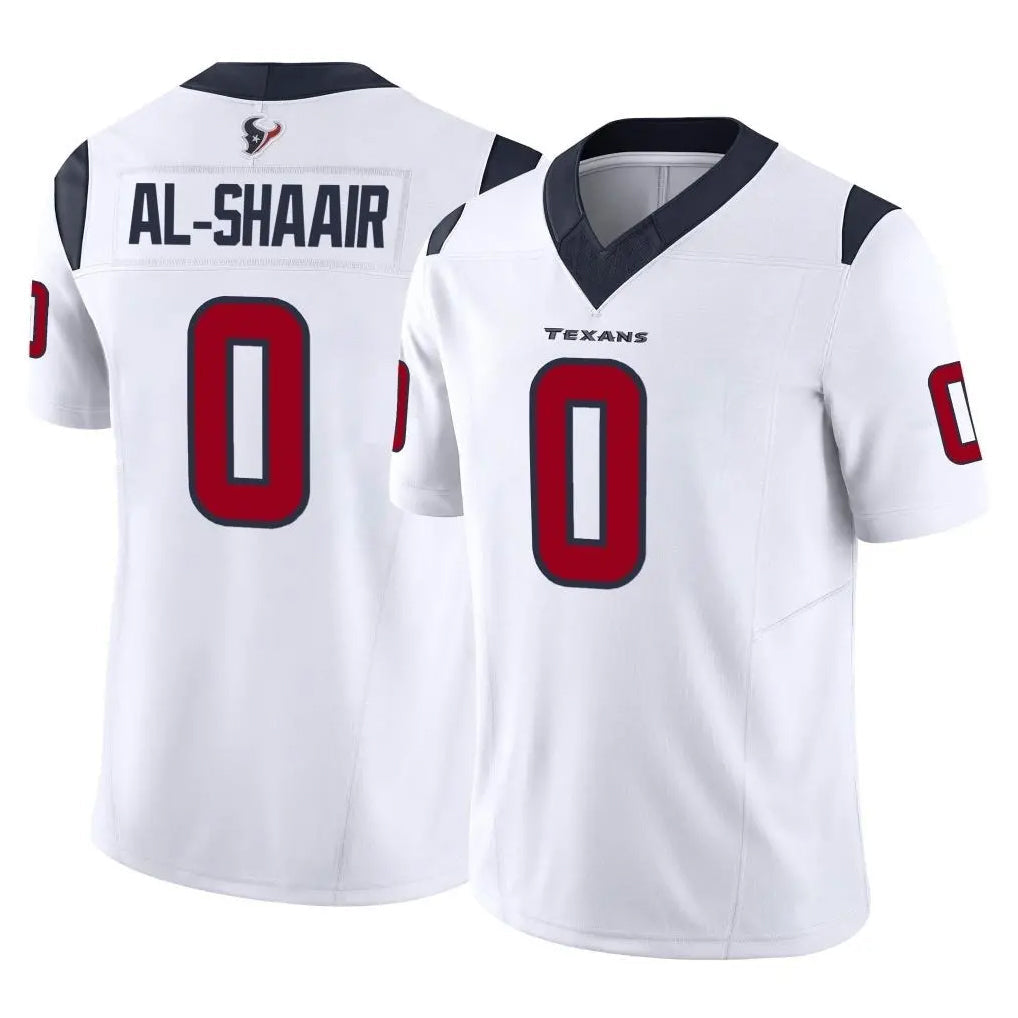 Choea H.Texans #0 Azeez Al-Shaair Player White Limited Vapor F.U.S.E. Home Game Stitched Jerseys