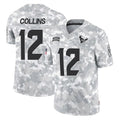 Choea H.Texans #12 Nico Collins Player Arctic Camo Salute To Service Limited Game Stitched Jerseys