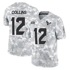 Choea H.Texans #12 Nico Collins Player Arctic Camo Salute To Service Limited Game Stitched Jerseys
