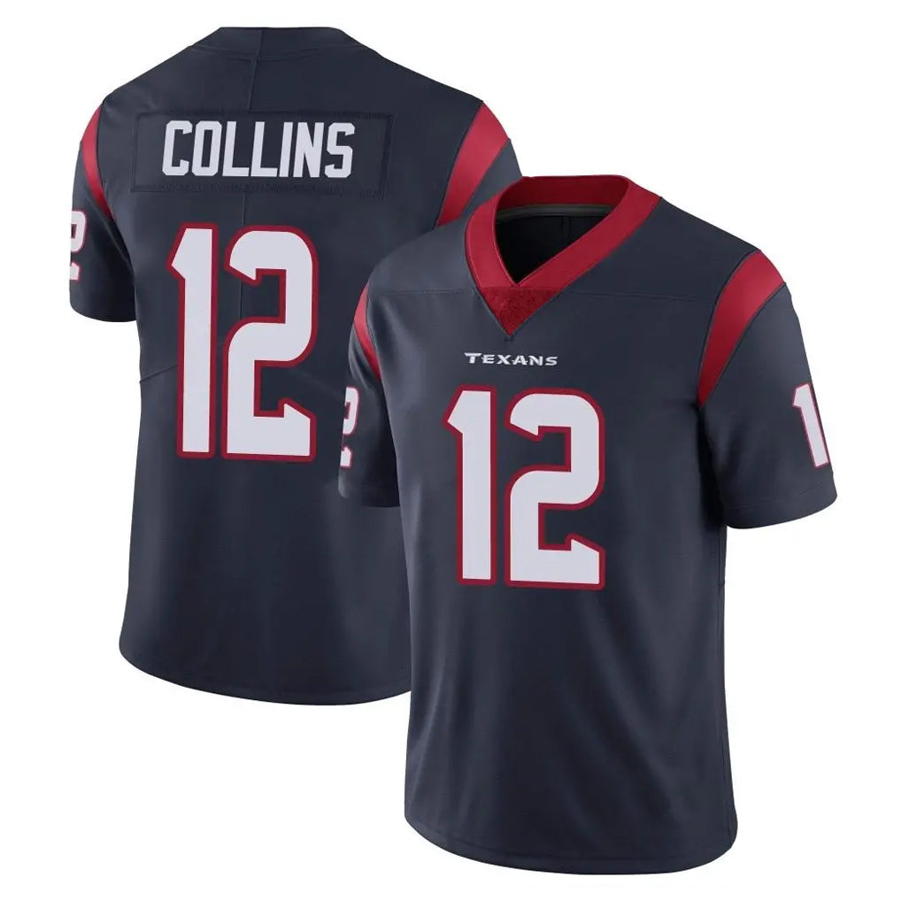 Choea H.Texans #12 Nico Collins Player Navy Limited Vapor Untouchable Home Game Stitched Jerseys