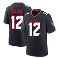 Choea H.Texans #12 Nico Collins Player Navy Team Home Game Stitched Jerseys