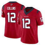 Choea H.Texans #12 Nico Collins Player Red Limited Vapor F.U.S.E. Home Game Stitched Jerseys
