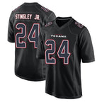 Choea H.Texans #24 Derek Stingley Jr. Player Black Fashion Home Game Stitched Jerseys