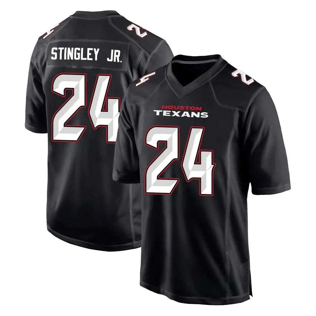 Choea H.Texans #24 Derek Stingley Jr. Player Carbon Black Fashion Home Game Stitched Jerseys