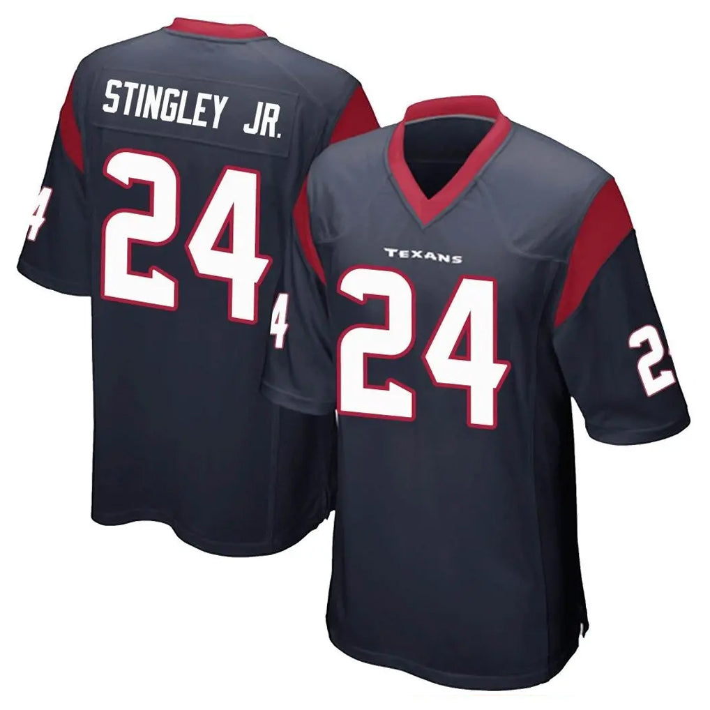 Choea H.Texans #24 Derek Stingley Jr. Player Navy Home Game Stitched Jerseys