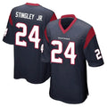 Choea H.Texans #24 Derek Stingley Jr. Player Navy Home Game Stitched Jerseys