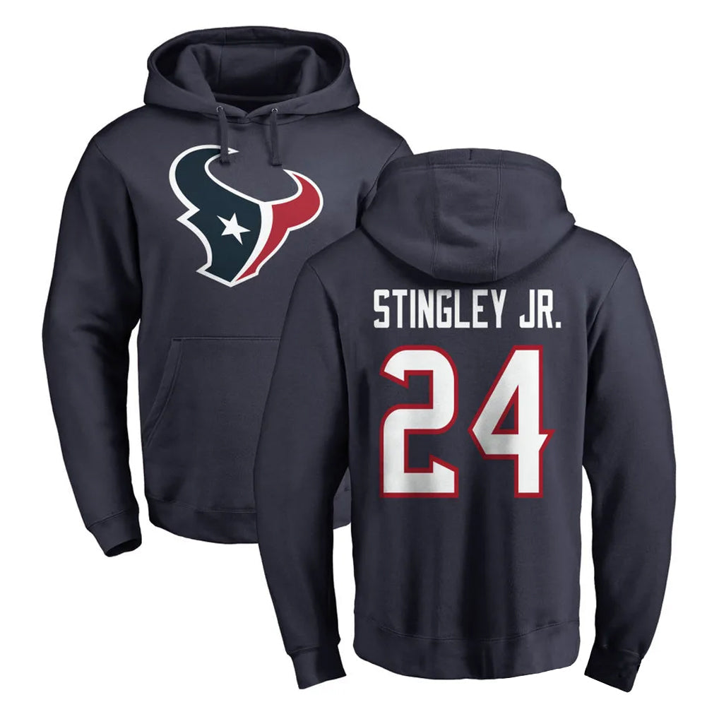 Choea H.Texans #24 Derek Stingley Jr. Player Navy Pro Line Pullover Hoodie Limited Game Stitched Jerseys