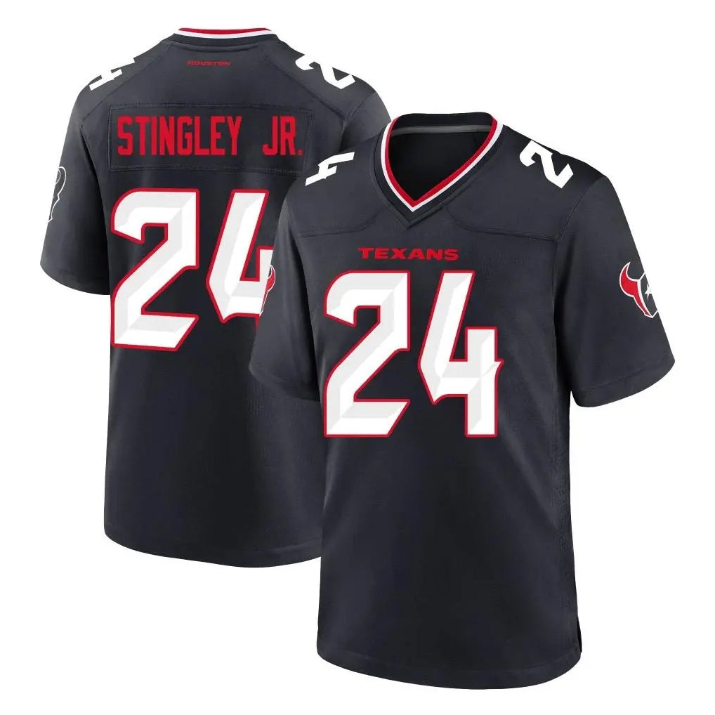 Choea H.Texans #24 Derek Stingley Jr. Player Navy Team Home Game Stitched Jerseys