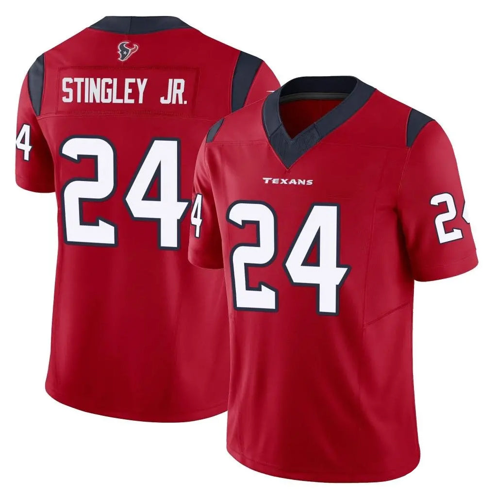 Choea H.Texans #24 Derek Stingley Jr. Player Red Limited Vapor F.U.S.E. Home Game Stitched Jerseys
