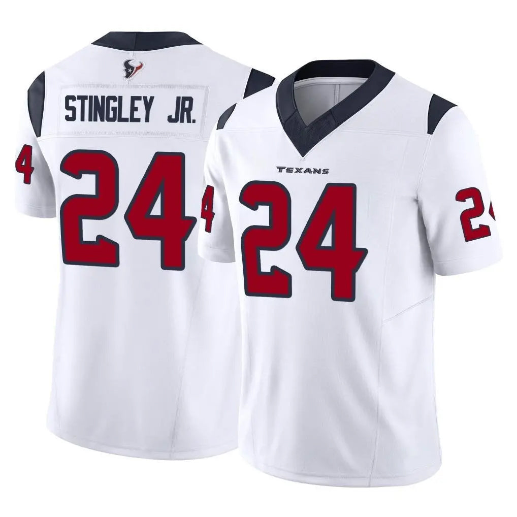 Choea H.Texans #24 Derek Stingley Jr. Player White Limited Vapor F.U.S.E. Home Game Stitched Jerseys