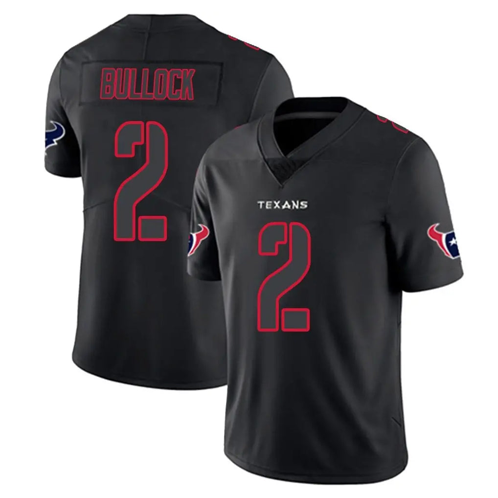 Choea H.Texans #2 Calen Bullock Player Black Impact Limited Game Stitched Jerseys