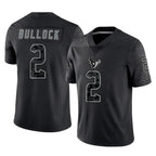 Choea H.Texans #2 Calen Bullock Player Black Reflective Limited Game Stitched Jerseys