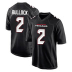 Choea H.Texans #2 Calen Bullock Player Carbon Black Fashion Home Game Stitched Jerseys