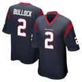 Choea H.Texans #2 Calen Bullock Player Navy Home Game Stitched Jerseys