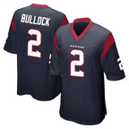 Choea H.Texans #2 Calen Bullock Player Navy Home Game Stitched Jerseys