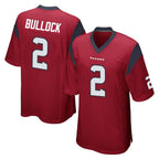 Choea H.Texans #2 Calen Bullock Player Red Home Game Stitched Jerseys