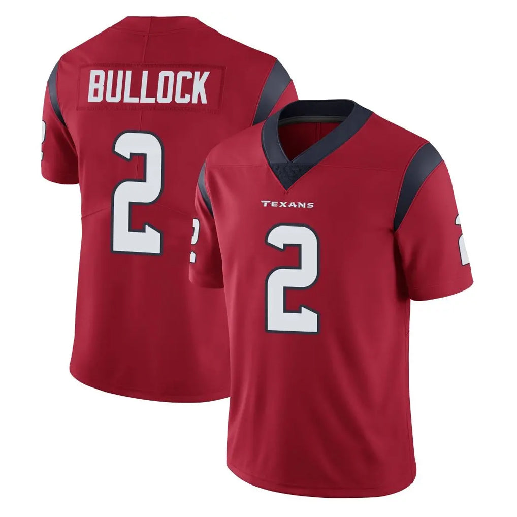 Choea H.Texans #2 Calen Bullock Player Red Limited Vapor Untouchable Home Game Stitched Jerseys