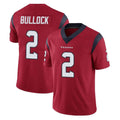 Choea H.Texans #2 Calen Bullock Player Red Limited Vapor Untouchable Home Game Stitched Jerseys